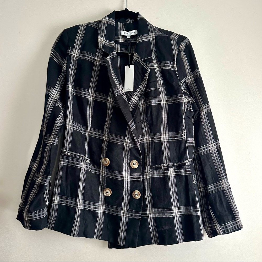 Heartloom •‎ Jax Linen Plaid Blazer